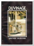 Duvinage Corp 1982 Vintage Catalog Stairs Spiral Circular Treads Rails