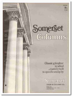 Somerset Door Column Company 1982 Vintage Catalog Wood Custom Built Somerset Door Column Company 1982 Vintage Catalog Wood Custom Built