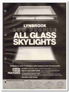 Lynbrook Products Inc 1982 Vintage Catalog Skylights Glass Low Profile Lynbrook Products Inc 1982 Vintage Catalog Skylights Glass Low Profile