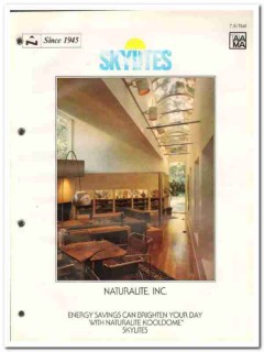 Naturalite Inc 1982 Vintage Catalog Skylights Kooldome Residential Naturalite Inc 1982 Vintage Catalog Skylights Kooldome Residential