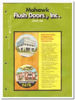 Mohawk Flush Doors Inc 1982 Vintage Catalog Hollow Solid Core Wood Mohawk Flush Doors Inc 1982 Vintage Catalog Hollow Solid Core Wood