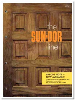 Sun Dor Company 1982 Vintage Catalog Doors Hardwood Sun-Dor-Co Sun Dor Company 1982 Vintage Catalog Doors Hardwood Sun-Dor-Co