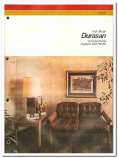 National Gypsum Company 1982 Vintage Catalog Wall Panels Durasan Vinyl