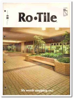 Ro-Tile Inc 1982 Vintage Catalog Tiles Brick Veneer Concrete Flooring