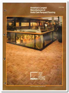 Tibbals Flooring Company 1982 Vintage Catalog Hartco Solid Oak Parquet Tibbals Flooring Company 1982 Vintage Catalog Hartco Solid Oak Parquet