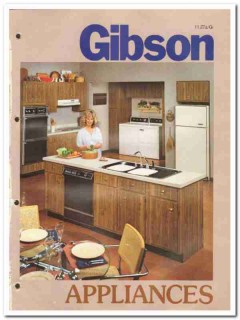 Gibson Appliance Company 1982 Vintage Catalog Refrigerator Range Oven Gibson Appliance Company 1982 Vintage Catalog Refrigerator Range Oven