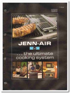 Jenn-Air Corp 1982 Vintage Catalog Ultimate Cooking System Convertible Jenn-Air Corp 1982 Vintage Catalog Ultimate Cooking System Convertible