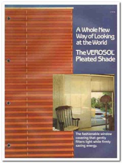 Verosol USA Inc 1982 Vintage Catalog Window Covering Pleated Shade