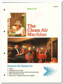 Honeywell 1982 Vintage Catalog Electronic Air Cleaners Commercial Home Honeywell 1982 Vintage Catalog Electronic Air Cleaners Commercial Home