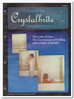 Tub-Master Corp 1982 Vintage Catalog Shower Doors Crystalbrite Folding Tub-Master Corp 1982 Vintage Catalog Shower Doors Crystalbrite Folding