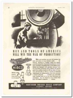 northern indiana brass company 1942 tools war of production vintage ad