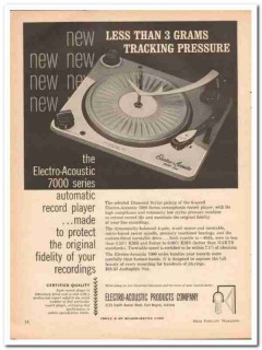 electro-acoustic products company 1961 auto record player vintage ad electro-acoustic products company 1961 auto record player vintage ad
