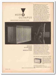 james b lansing sound inc 1961 le15 olympus stereo speaker vintage ad james b lansing sound inc 1961 le15 olympus stereo speaker vintage ad