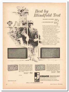 jensen mfg company 1961 muter tf-2 tf-3 blindfold speaker vintage ad jensen mfg company 1961 muter tf-2 tf-3 blindfold speaker vintage ad