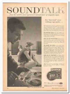 minnesota mining mfg company 1961 3m soundtalk tartan tape vintage ad minnesota mining mfg company 1961 3m soundtalk tartan tape vintage ad