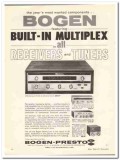 siegler corp 1961 bogen-presto rp200 am fm stereo receiver vintage ad siegler corp 1961 bogen-presto rp200 am fm stereo receiver vintage ad