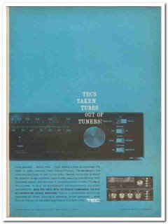 transis-tronics inc 1961 tec fm-15 transistor stereo tuner vintage ad transis-tronics inc 1961 tec fm-15 transistor stereo tuner vintage ad