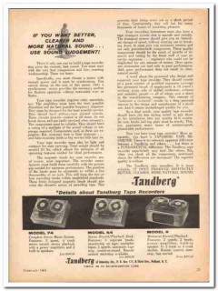 r e tandberg america inc 1961 model 74 64 8 tape recorders vintage ad r e tandberg america inc 1961 model 74 64 8 tape recorders vintage ad