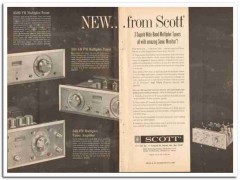 h h scott inc 1962 350b 333 340 fm multiplex tuner stereo vintage ad