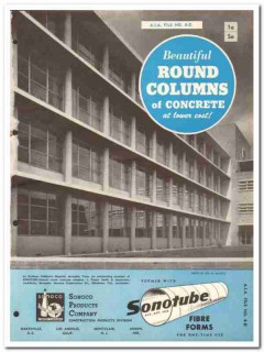 Sonoco Products Company 1954 Vintage Catalog Concrete Columns Sonotube