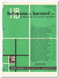 Hohmann Barnard Inc 1954 Vintage Catalog Metal Building Construction Hohmann Barnard Inc 1954 Vintage Catalog Metal Building Construction