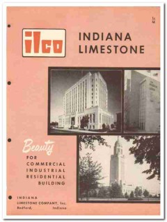 Indiana Limestone Company 1954 Vintage Catalog Stone Construction ILCo