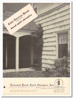 Colonial Hand Split Shingles Inc 1954 Vintage Catalog Early American Colonial Hand Split Shingles Inc 1954 Vintage Catalog Early American