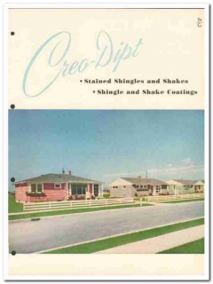 Creo-Dipt Company 1954 Vintage Catalog Roofing Stained Shingles Shakes Creo-Dipt Company 1954 Vintage Catalog Roofing Stained Shingles Shakes