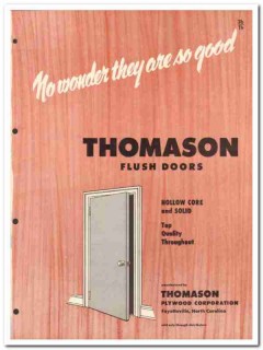 Thomason Plywood Corp 1954 Vintage Catalog Doors Hollow Core Solid Thomason Plywood Corp 1954 Vintage Catalog Doors Hollow Core Solid