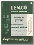 Croft Steel Products Inc 1954 Vintage Catalog Windows Casements Lemco