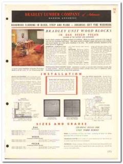 Bradley Lumber Company 1954 Vintage Catalog Flooring Arkansas Hardwood