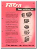 Fasco Industries Inc 1954 Vintage Catalog Fans Home Ventilating