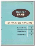 Hunter Fan Ventilating Company 1954 Vintage Catalog Cooling Attic Hunter Fan Ventilating Company 1954 Vintage Catalog Cooling Attic