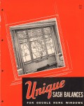 Unique Balance Company 1956 Vintage Catalog Window Sash Double Hung