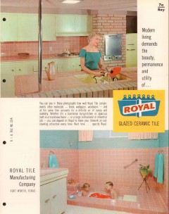 Royal Tile Mfg Company 1956 Vintage Catalog Contour Gloss-Tone Ceramic