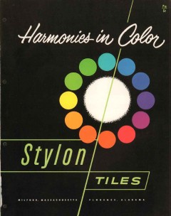 Stylon Tiles Corp 1956 Vintage Catalog Wall Floor Harmonies Color