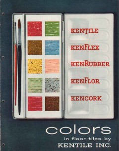 Kentile Inc 1956 Vintage Catalog Tiles Kenflex Vinyl Asbestos Flooring