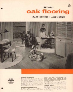National Oak Flooring Mfr Association 1956 Vintage Catalog Nofma Floor