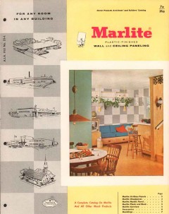 Masonite Corp 1956 Vintage Catalog Marsh Wall Products Marlite Panel