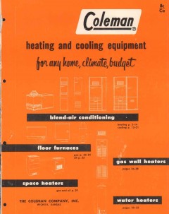 Coleman Company 1956 Vintage Catalog Heating Asbestos Floor Furnace Coleman Company 1956 Vintage Catalog Heating Asbestos Floor Furnace