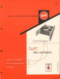 Singer Mfg Company 1956 Vintage Catalog Diehl Ventilator Fans Electric