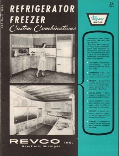 Revco Inc 1956 Vintage Catalog Appliance Refrigerator Freezer Bilt-In Revco Inc 1956 Vintage Catalog Appliance Refrigerator Freezer Bilt-In