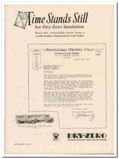 dry-zero corp 1933 bernhard heinig company ice cream truck vintage ad