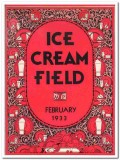 ice cream field 1933 february art deco magazine cover vintage print