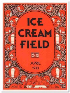 ice cream field 1933 april art deco magazine cover vintage print ice cream field 1933 april art deco magazine cover vintage print