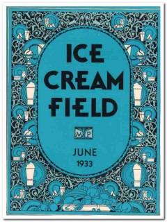 ice cream field 1933 june art deco magazine cover vintage print ice cream field 1933 june art deco magazine cover vintage print