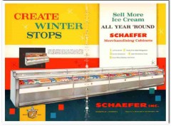Schaefer Inc 1959 Vintage Ad Ice Cream Merchandising Cabinet Sell More