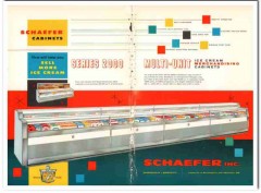 Schaefer Inc 1959 Vintage Ad Ice Cream Merchandise Cabinet Series 2000
