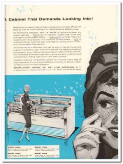 Mohawk Cabinet Company 1959 Vintage Ad Ice Cream Merchandiser Series A