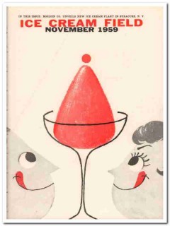 ice cream field 1959 november magazine cover vintage print ice cream field 1959 november magazine cover vintage print